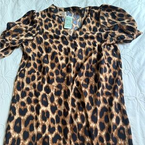 Leopard Print Dress Lacohu size XL
